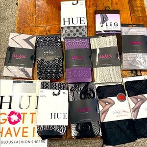 Assorted Black and Gray Tights Collection